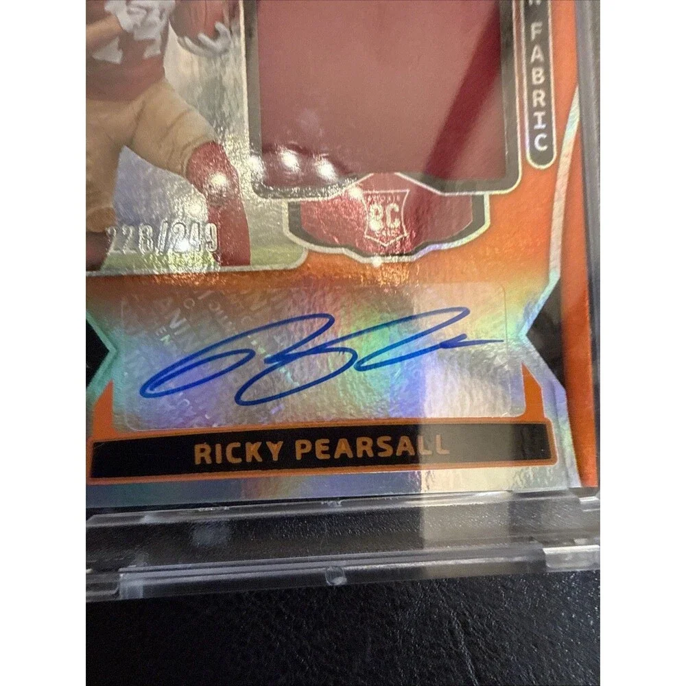 2024 Certified #FMS-RPL Ricky Pearsall Freshman Fabric Rookie Auto RPA #'d /249